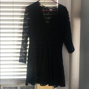 Black lace dress